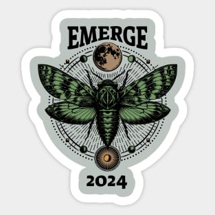 Emerge 2024-Celestial Cicada Sticker